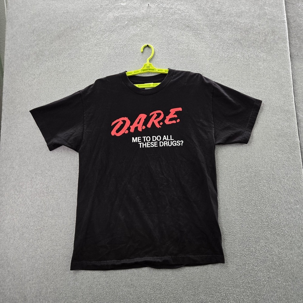 A**holes‎ Live Forever Men Shirt 2X Black DARE Text Logo Short Sleeve